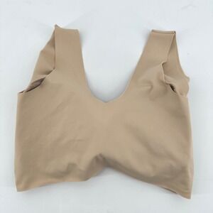 WOWENY Wireless Seamless Bralette Women Large Beige Intimate Minimalist Comfort
